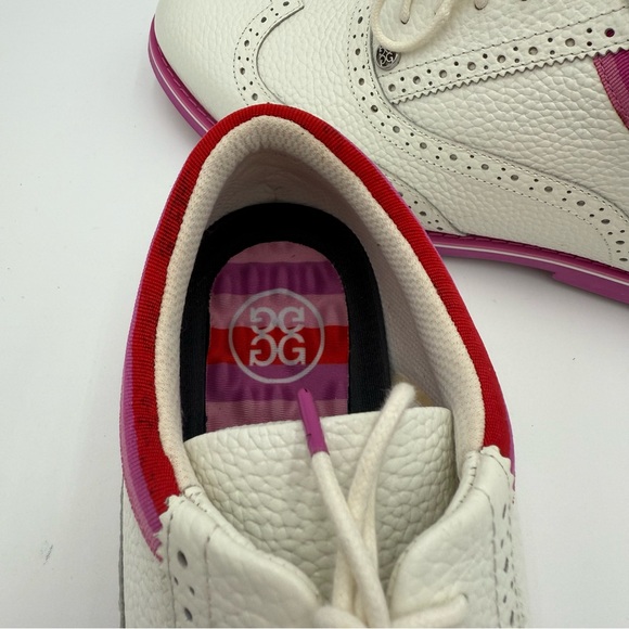 G/FORE G4 Women's Leather Limited Gallivanter Full Lace Up Golf‎ Shoes 11 NWOT - Picture 4 of 11